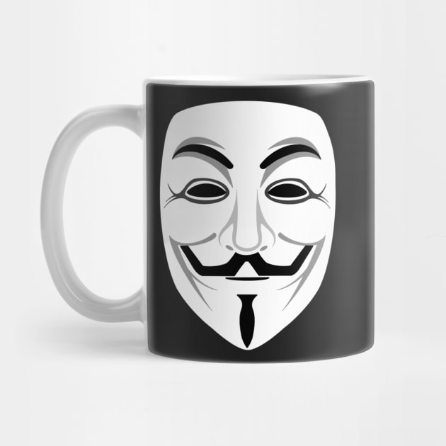 Minimalist Guy fawkes by sivelobanova